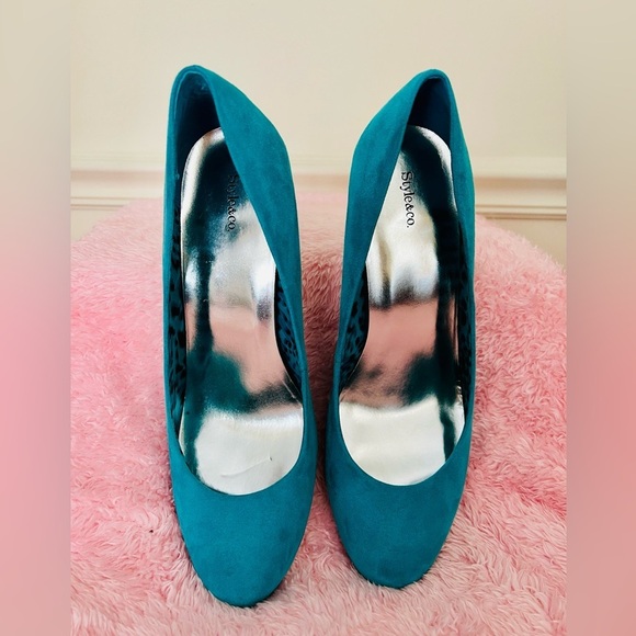 Style & Co by Macys Elegant Turquoise Women's Pumps - Picture 8 of 10